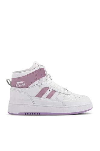 Slazenger - Slazenger DAPHNE HIGH Sneaker Kadın Ayakkabı Beyaz - Mor