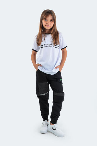 Slazenger DESI Unisex Children's Tracksuit Bottoms Black - Thumbnail