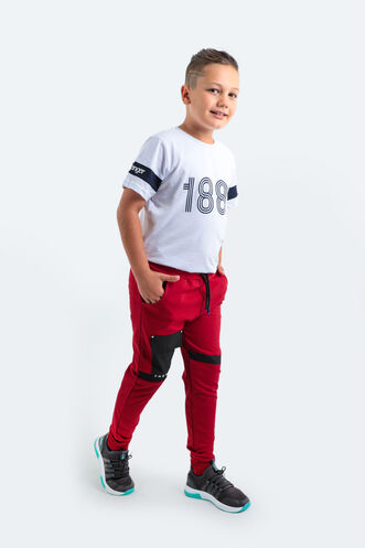 Slazenger DESI Kids Unisex Tracksuit Bottoms Red - Thumbnail