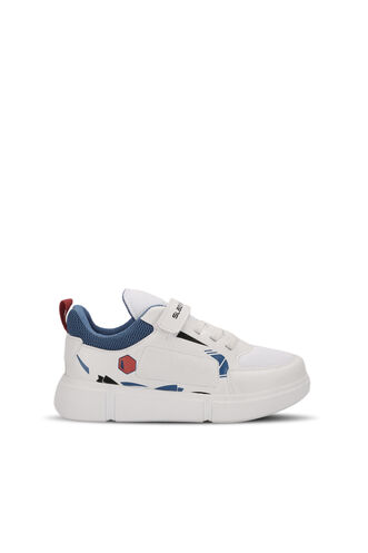 Slazenger - Slazenger KEPA Sneaker Unisex Çocuk Ayakkabı Beyaz - Saks Mavi