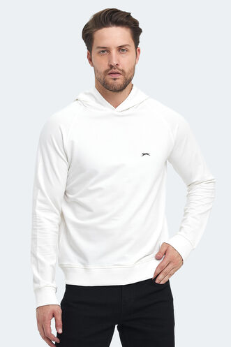 Slazenger - Slazenger KICKER Erkek Sweatshirt Kırık Beyaz