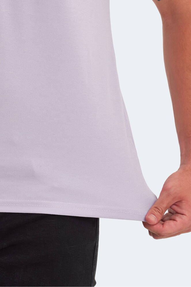 Slazenger KUGGA Erkek T-Shirt Açık Mor