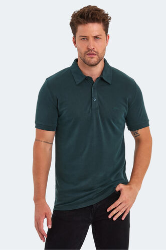 Slazenger - Slazenger KUGGA Erkek T-Shirt Koyu Yeşil