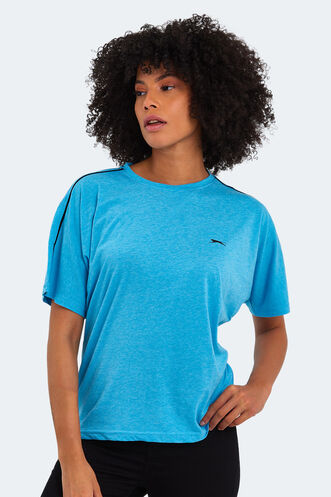 Slazenger - Slazenger MOYNA Kadın Kısa Kollu T-Shirt Mavi