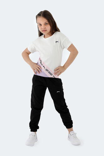 Slazenger - Slazenger PINA Kız Çocuk Kısa Kollu T-Shirt Beyaz