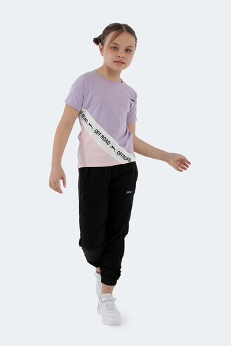 Slazenger - Slazenger PINA Kız Çocuk Kısa Kollu T-Shirt Lila