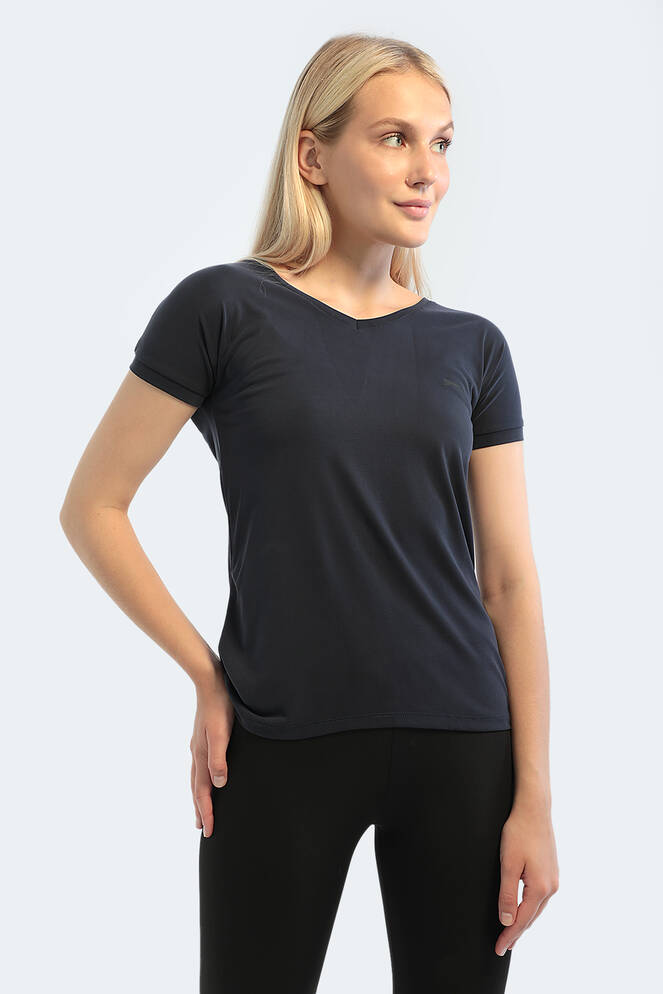 Slazenger PLAY Kadın Kısa Kollu T-Shirt Lacivert