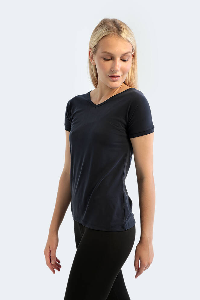 Slazenger PLAY Kadın Kısa Kollu T-Shirt Lacivert