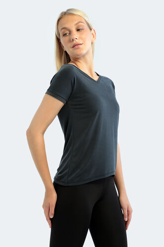Slazenger - Slazenger PLAY Kadın Kısa Kollu T-Shirt Siyah