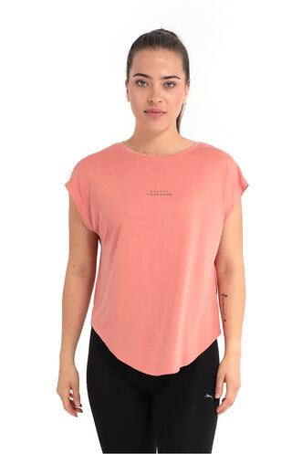 Slazenger - Slazenger POLINA Kadın Kısa Kollu T-Shirt Somon