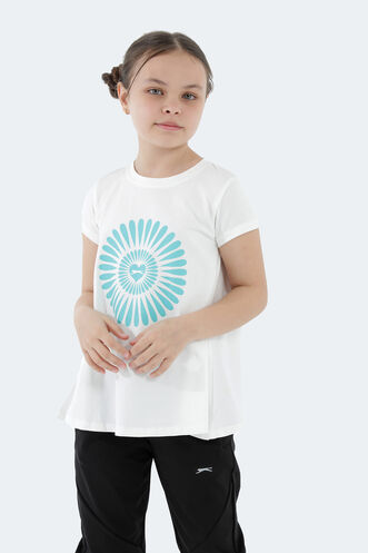 Slazenger POSEIDON Kız Çocuk Kısa Kollu T-Shirt Ekru - Thumbnail