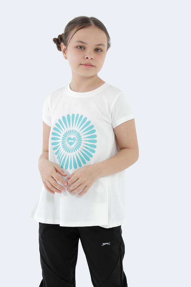 Slazenger POSEIDON Kız Çocuk Kısa Kollu T-Shirt Ekru
