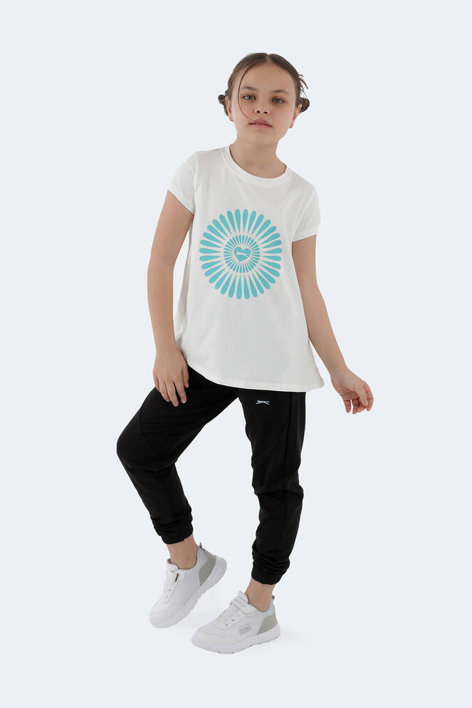 Slazenger POSEIDON Kız Çocuk Kısa Kollu T-Shirt Ekru