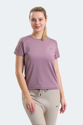 Slazenger - Slazenger RAIL Kadın Kısa Kollu T-Shirt Mor