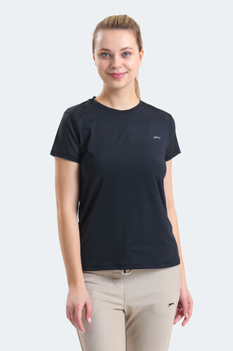 Slazenger - Slazenger RAIL Kadın Kısa Kollu T-Shirt Siyah