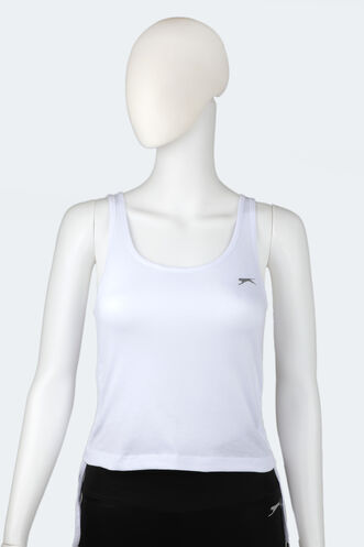 Slazenger - Slazenger YANNA Kadın Kolsuz T-Shirt Beyaz
