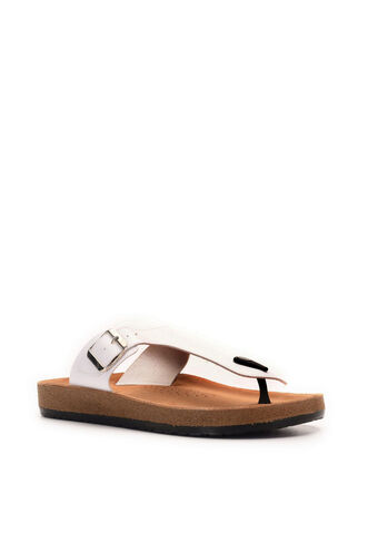 ESEM 0475M Men's Slippers Beige - Thumbnail