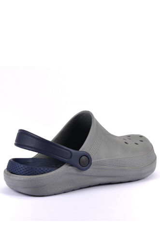 ESEM 192.M.000 Men's Slippers Gray - Navy Blue - Thumbnail