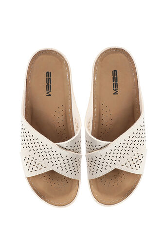 ESEM EA12SK252 Women's Slippers Beige - Thumbnail