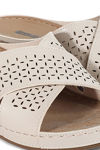 ESEM EA12SK252 Women's Slippers Beige - Thumbnail