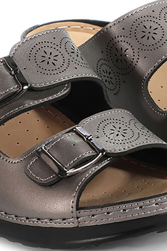 ESEM EA12SK254 Kadın Terlik Platin - Thumbnail