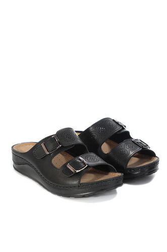 ESEM EA12SK254 Women's Slippers Black - Thumbnail