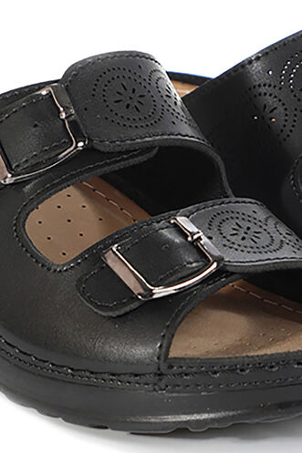 ESEM EA12SK254 Women's Slippers Black - Thumbnail