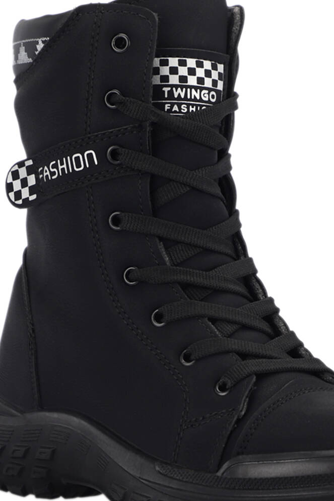 ESEM HINA Kadın Bot Siyah Nubuk