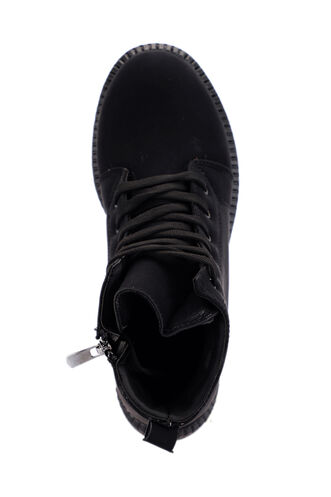 ESEM HELLO Woman Boot Black Nubuck - Thumbnail