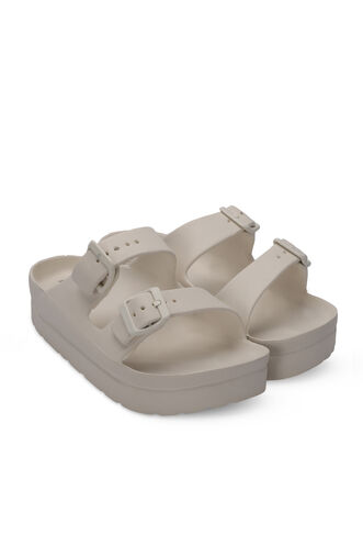 ESEM JAYNE Kadın Terlikleri Krem - Thumbnail