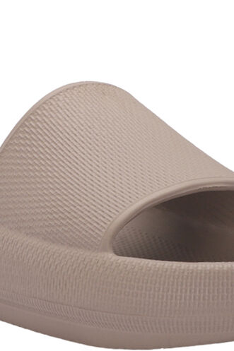 ESEM JEAN Kadın Terlikleri Taupe - Thumbnail