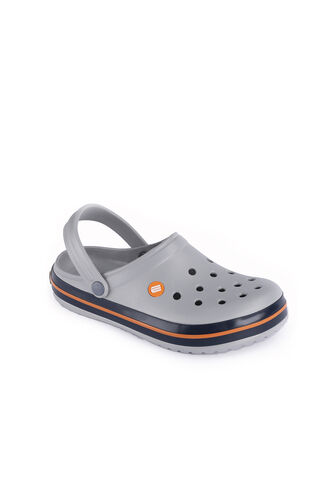 ESEM LOOP Boy Slippers Gray - Navy - Thumbnail