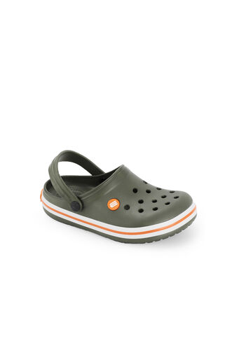 ESEM LOOP Boys' Slippers Khaki - White - Thumbnail