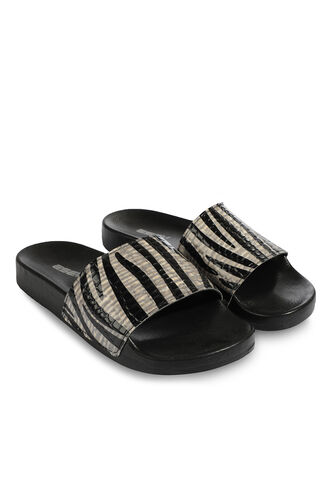 ESEM SL-Z8801-1 Women's Slipper Black Camouflage - Thumbnail