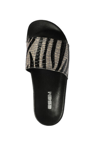 ESEM SL-Z8801-1 Women's Slipper Black Camouflage - Thumbnail