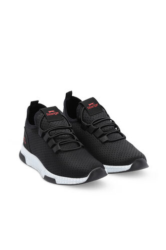 Slazenger ABENA NOK Unisex Çocuk Siyah / Kırmızı Günlük Spor Ayakkabısı - Thumbnail