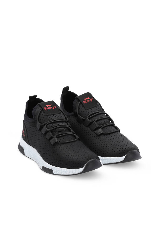 Slazenger ABENA NOK Unisex Çocuk Siyah / Kırmızı Günlük Spor Ayakkabısı