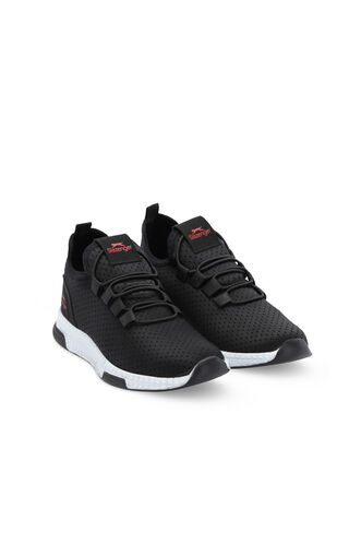 Slazenger ABENA NOK Unisex Çocuk Siyah / Kırmızı Günlük Spor Ayakkabısı - Thumbnail