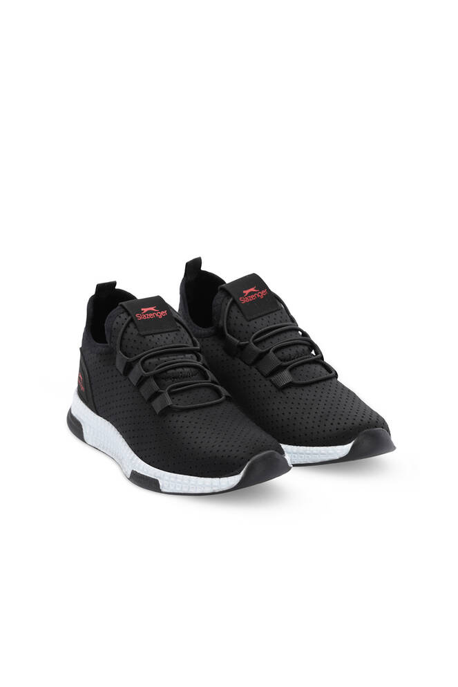 Slazenger ABENA NOK Unisex Çocuk Siyah / Kırmızı Günlük Spor Ayakkabısı