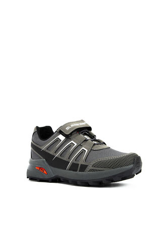 Slazenger ADITYA IN Sneaker Unisex Children's Shoes Dark Gray - White - Thumbnail