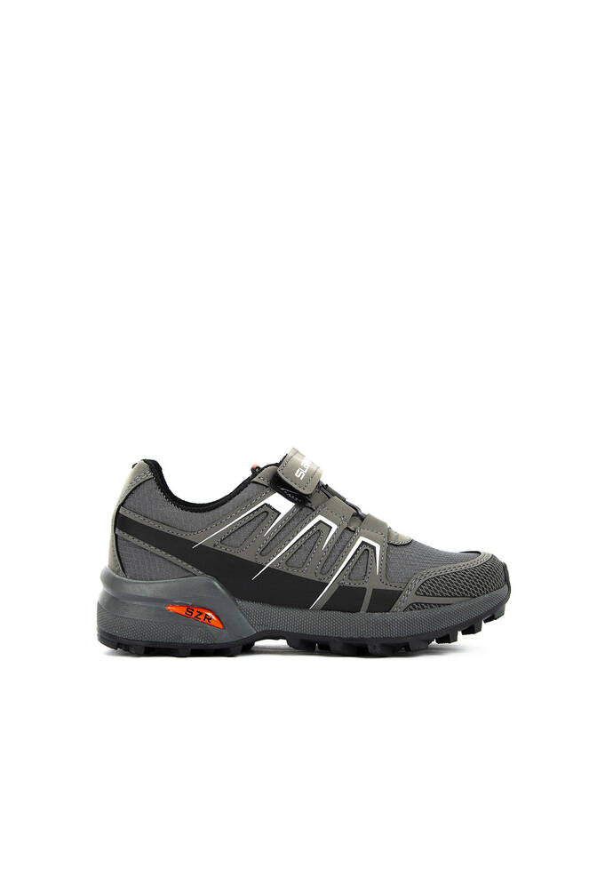 Slazenger ADITYA IN Sneaker Unisex Çocuk Ayakkabı Koyu Gri - Beyaz