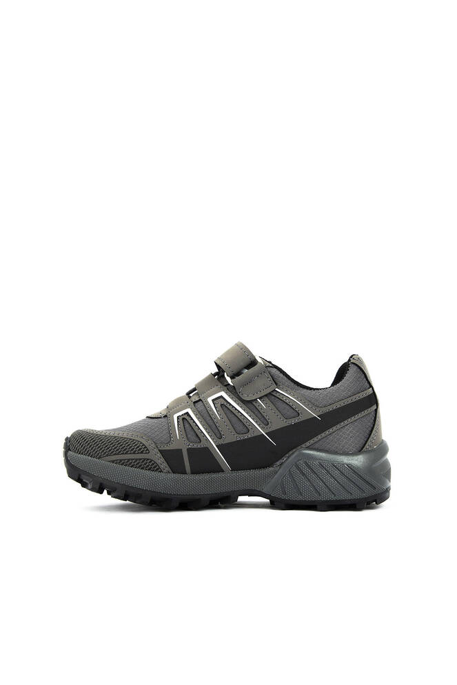 Slazenger ADITYA IN Sneaker Unisex Çocuk Ayakkabı Koyu Gri - Beyaz