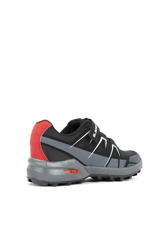 Slazenger ADITYA IN Sneaker Unisex Çocuk Ayakkabı Siyah - Koyu Gri - Thumbnail