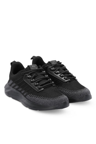 Slazenger AESON Sneaker Erkek Ayakkabı Siyah - Siyah - Thumbnail