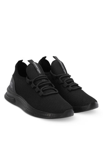 Slazenger AGENDA Erkek Siyah / Koyu Gri Sneaker - Thumbnail