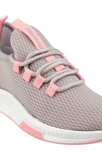 Slazenger AGENDA Sneaker Kadın Ayakkabı Gri - Pembe - Thumbnail
