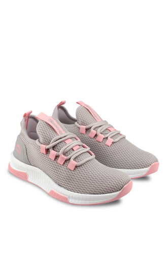 Slazenger AGENDA Sneaker Kadın Ayakkabı Gri - Pembe - Thumbnail