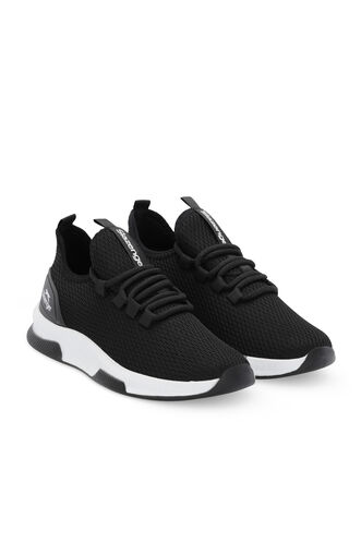 Slazenger AGENDA Kadın Siyah / Beyaz Sneaker - Thumbnail