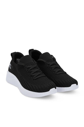 Slazenger ALBORG Kadın Sneaker Ayakkabı Siyah - Beyaz - Thumbnail