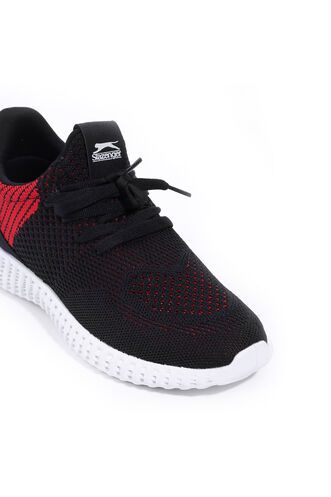 Slazenger ATOMIC Women's Sneaker Shoes Black - Red - Thumbnail